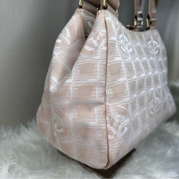 Chanel Travel Line CC Logo Handle Bag- Neutral Colors - Picture 6 of 16